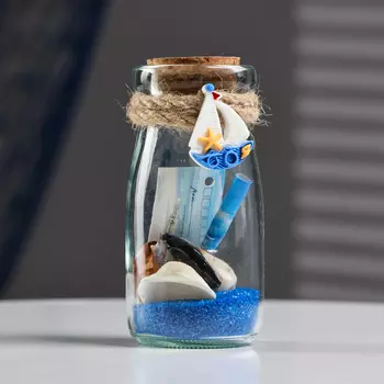 Фигурка «Сувенир в бутылке. Ракушки», 1055 см, МИКС