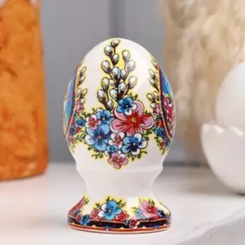 Сувенир "Яйцо большое. Верба", 9 см