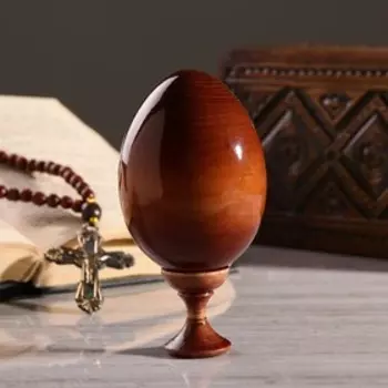 Сувенир Яйцо на подставке икона "Матрона Московская"