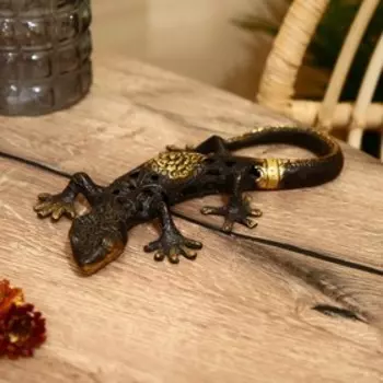 Сувенир "Ящерица" бронза 25х3,4 см