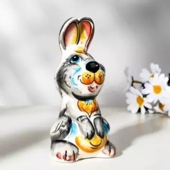 Сувенир "Зайка", 15х7,5 см, гжель, цвет
