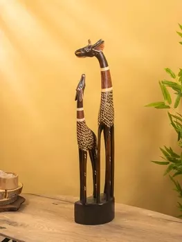 Сувенир «Жирафы», 181080 см, дерево