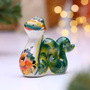 Сувенир "Змея Чак", гжель, цвет