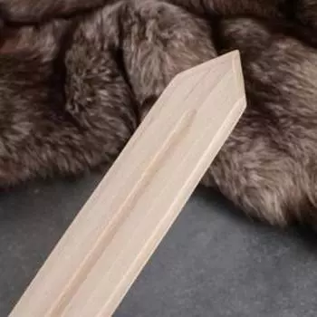 Сувенирное деревянное оружие "Меч воина", 46 см, массив бука