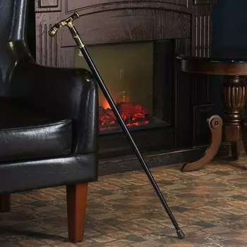 Сувенирная трость с клинком 31 см, длина 88 см, рукоять с золотым узором