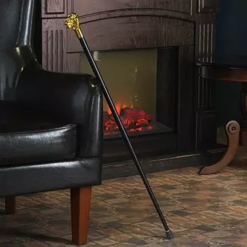 Сувенирная трость с клинком 31 см, длина 92 см, набалдашник: лев