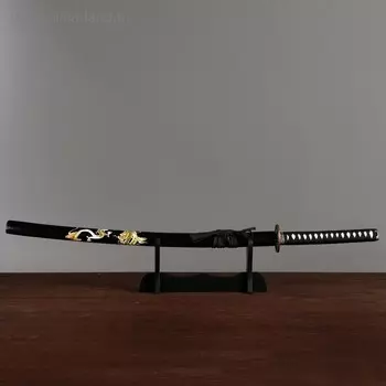 Макет оружия «Сувенирная катана на подставке», ножны с драконами, 96 см