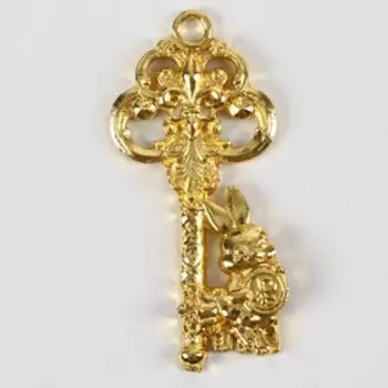 Сувенирный ключ «Сказка близко! Следуй за кроликом!», металл, 3 х 5 см