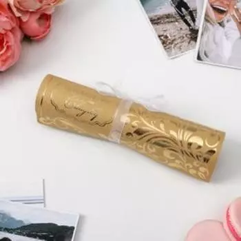 Свадебное приглашение-свиток крафт «Вместе навсегда», с тиснением, 17 х 23 см