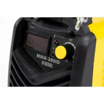 Сварочный инвертор DENZEL ММА-200ID, 200 А, ПВР 60%, диам. эл.1,6-5мм, провод 2м