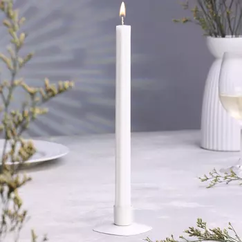 Свеча античная, 2,2х26 см, белая, 2 ч