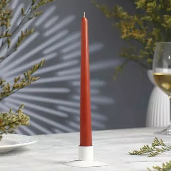 Свеча античная, 2,3х 24,5 см, 5 ч, 55 г, коричневая