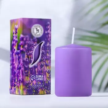 Свеча ароматическая "Лаванда", 46 см, в коробке