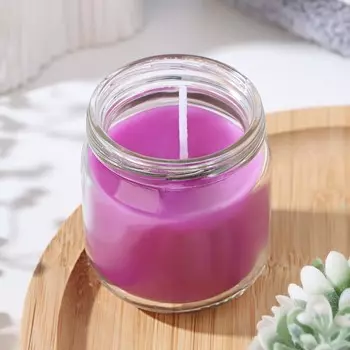 Свеча ароматическая в банке "Цветущая орхидея"