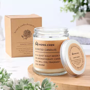 Ароматическая свеча в банке Hong. Chen, ваниль