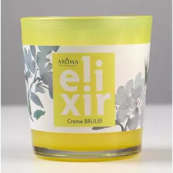 Свеча ароматическая в стакане ELIXIR "Creme Brulee", 140 гр.