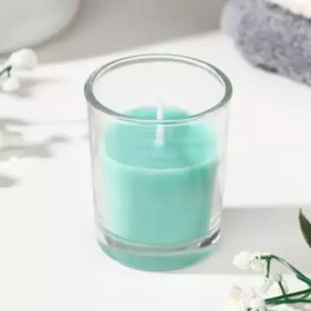 Свеча ароматическая в стакане «Нюд», 56 см, яблоко