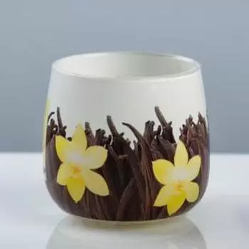 Свеча ароматическая в стакане "Ваниль", 8×7,2 см