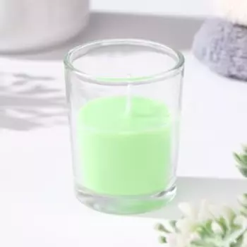 Свеча ароматическая в стакане 56 см, яблоко