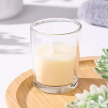 Свеча ароматическая в стекле 5х6см, ваниль