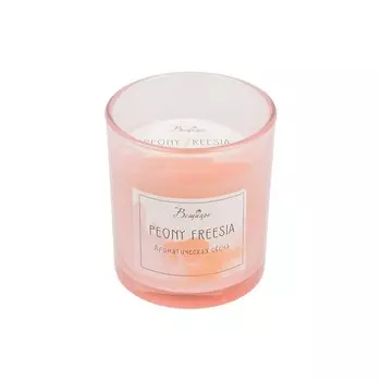 Свеча ароматическая в стекле PEONY FREESIA, 78 см
