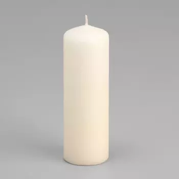 Свеча - цилиндр, 412 см, 15 ч, шампань