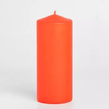 Свеча-цилиндр, 6х14 см, 350 г, 19 ч, красный