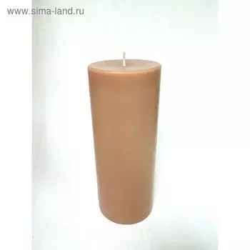 Свеча - цилиндр, "Интерьерная", 10*20, бежевая