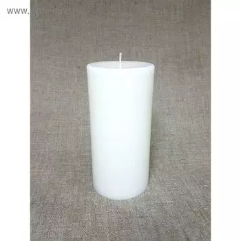 Свеча - цилиндр, "Интерьерная", 10*25, белая