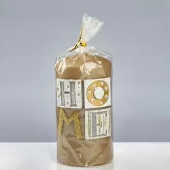 Свеча - цилиндр "Sensitive Home", 7×13 см, хаки