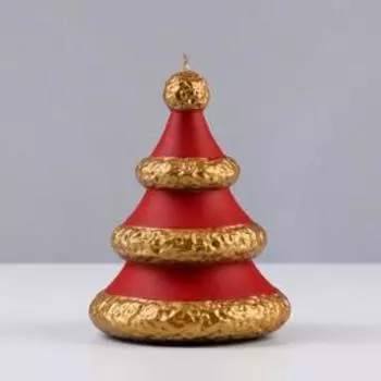 Свеча декоративная "Пушистая ёлочка", 11,5х8,8х8,8 см