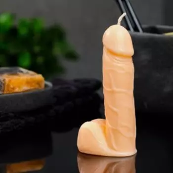 Фигурная свеча «Фаворит», бежевый, 12 см