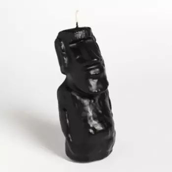 Свеча фигурная "Идол Моаи", 12,5 см, черная