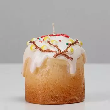 Свеча декоративная «Пасхальный куличик», 7.58.5 см, 230 г