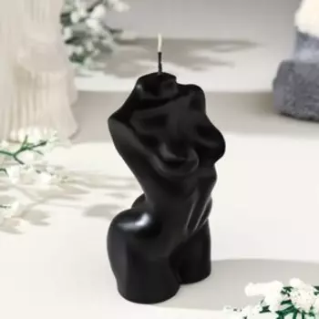 Свеча декоративная «Женский силуэт», 10 см, чёрная