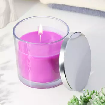 Ароматическая свеча в стакане «Чёрная вишня. ГИГАНТ», соевый воск, 1010 см