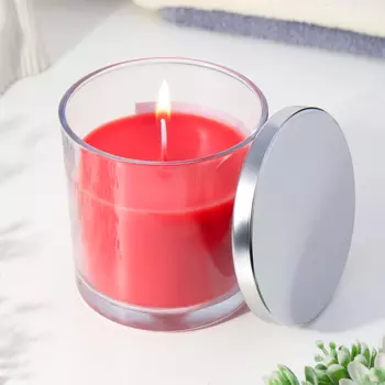 Ароматическая свеча в стакане «Сладкая земляника. ГИГАНТ», соевый воск, 1010 см