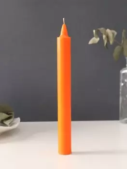Ароматическая свеча парафиновая хозяйственная, 219 см, 55 г, апельсин