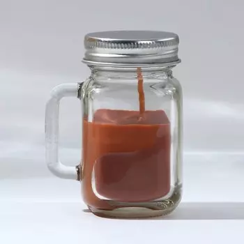 Ароматическая свеча в банке, шоколад, 7.25.54 см