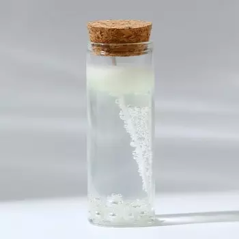 Свеча интерьерная в колбе «Жемчуг» 3 х 3 х 8 см