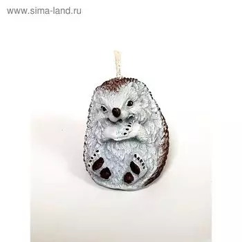 Свеча "Ёжик малыш" 3,5*4,5 серый