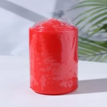 Свеча классическая 7х10 см красная