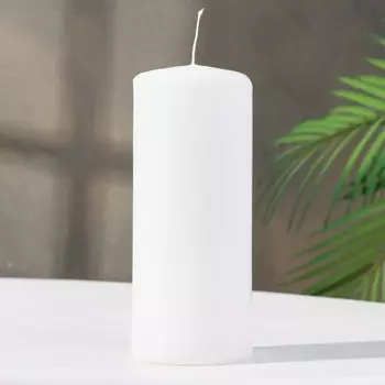 Свеча-цилиндр, 717 см, 50 ч, 515 г, белая