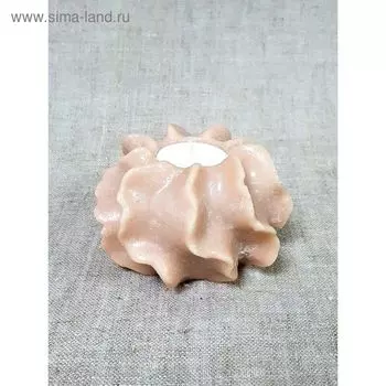 Свеча "Коралл" 12*8,5 бежевая