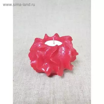 Свеча "Коралл" 12*8,5 красная