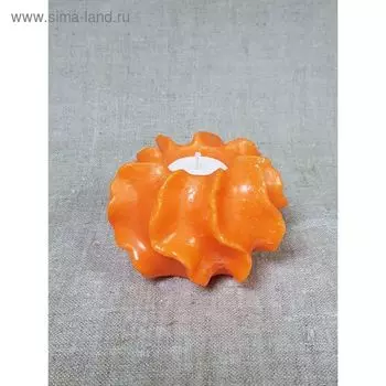 Свеча "Коралл" 12*8,5 оранжевая