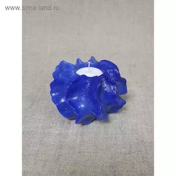 Свеча "Коралл" 12*8,5 синяя