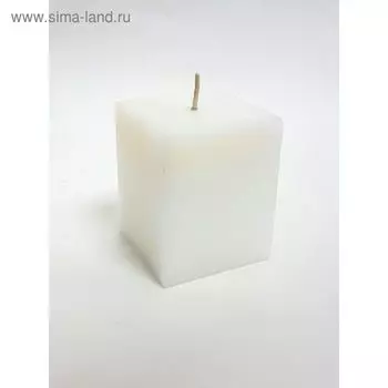 Свеча куб, белая, 5х5.7см