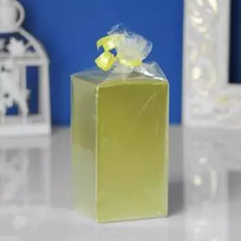 Свеча-квадрат, 5,6х5,6х10 см, 15 ч, золото