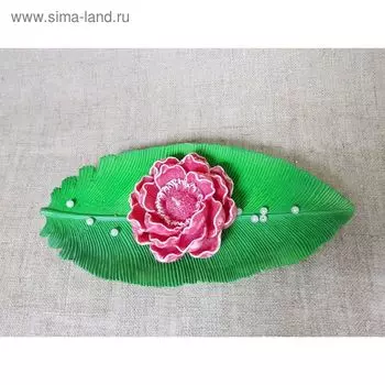 Свеча на подставке"Тропикана " красная